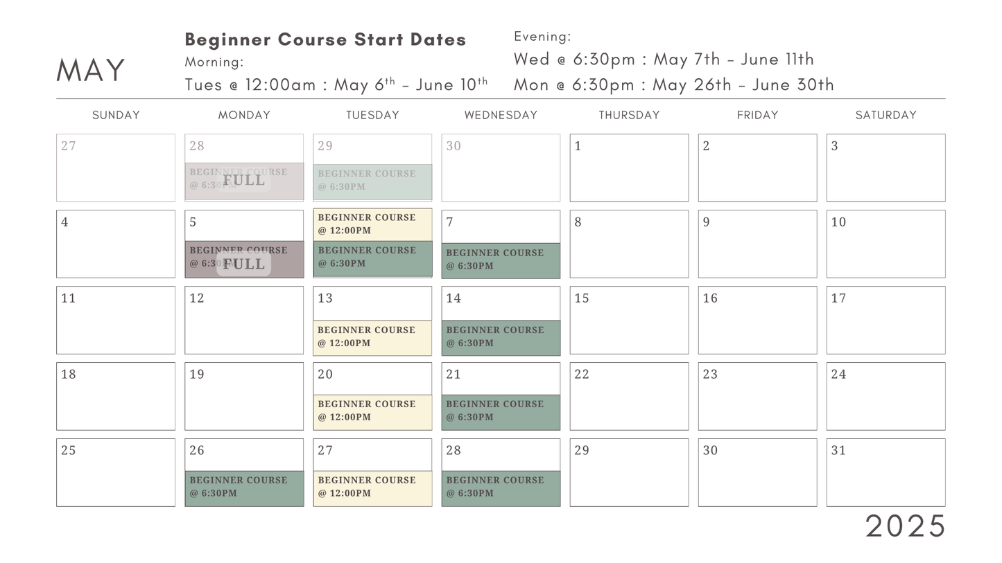 Beginner Sewing Course – 4 Weeks + Optional Project Days