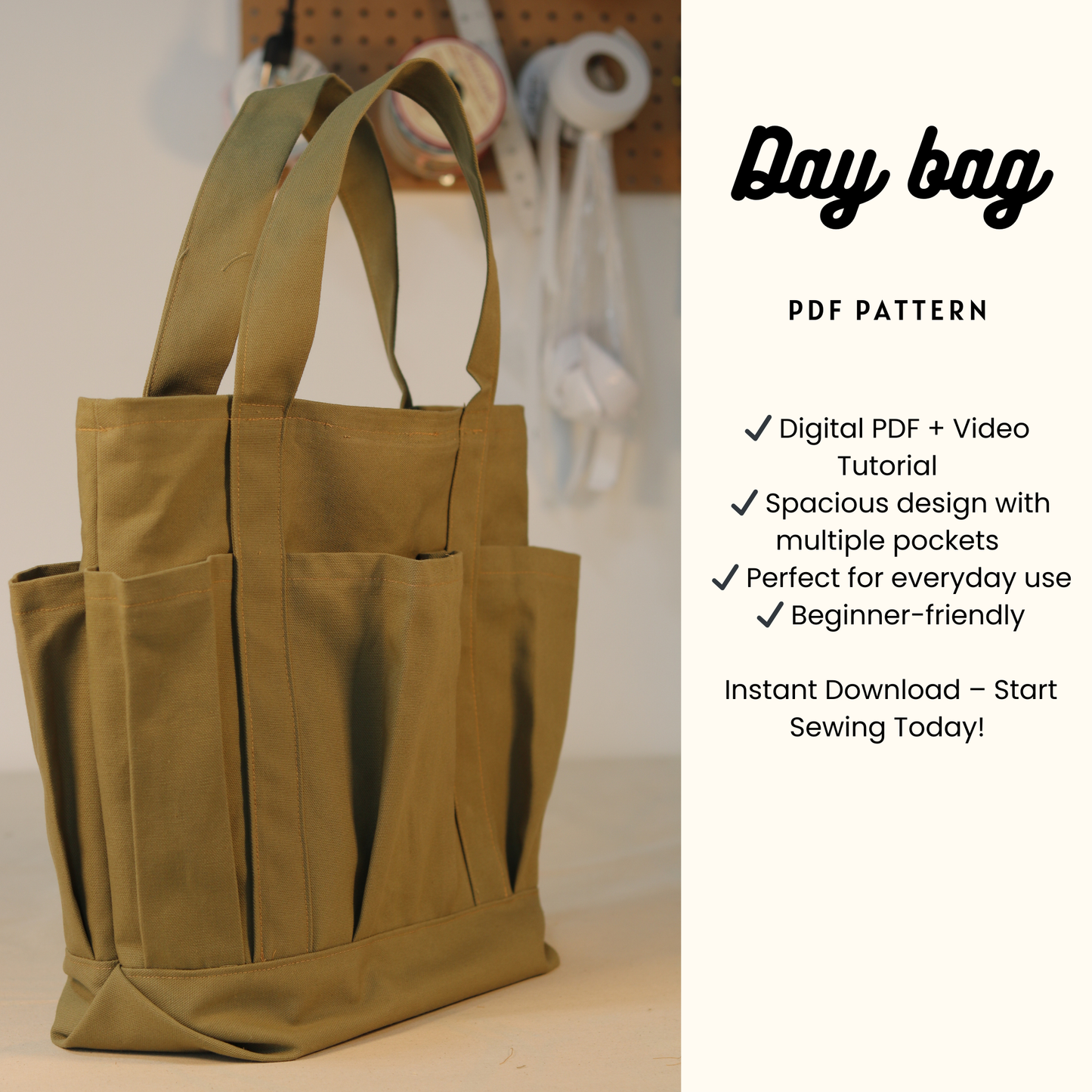 Day Bag - Digital Pattern