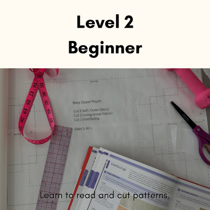 Level 2 Beginner Sewing Skills - 4 Week Course