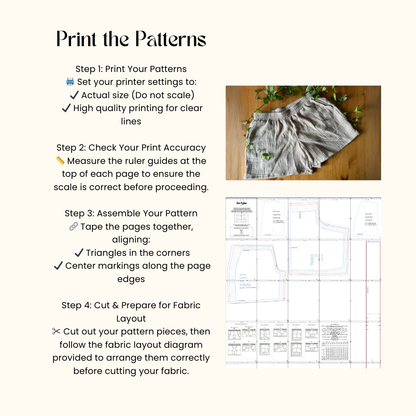 Elastic Waist Shorts – PDF Sewing Pattern