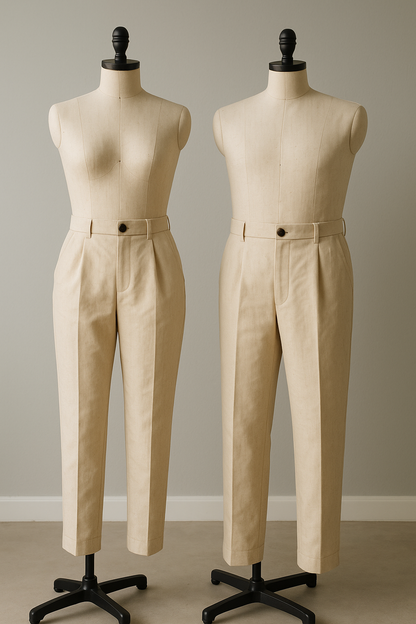 Intermediate Sewing Course: Tailored Pleated Trousers (6 Weeks)